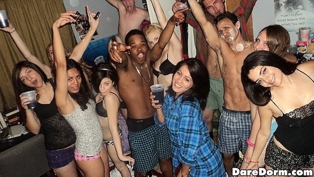 name of the blue shirt girl in the middle