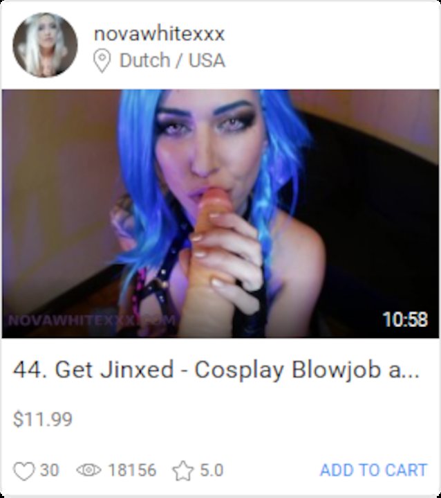 nova white jinx videos?