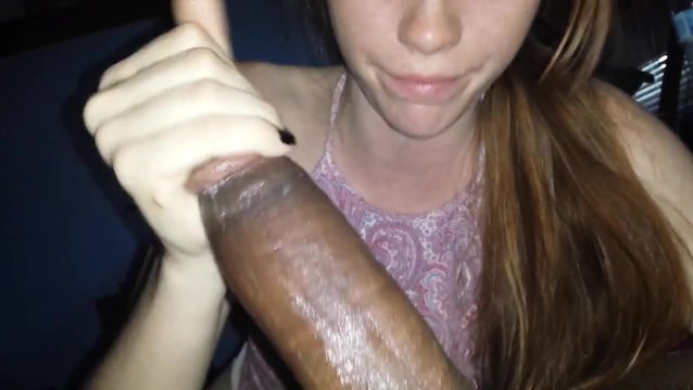 Redhead braces blowjob bbc