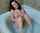 redhead, tattoo, ankle tattoo, bathtub, busty
