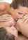 lesbian, teen, tounge, threesome, brunette